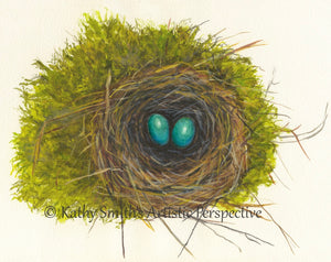 "Mossy Nest" Print
