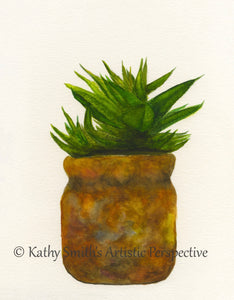 "Aloe Vera Succulent" Print
