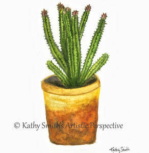 "Spiny Succulent" Print