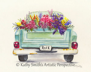 "Vintage Truck Delivery" Print